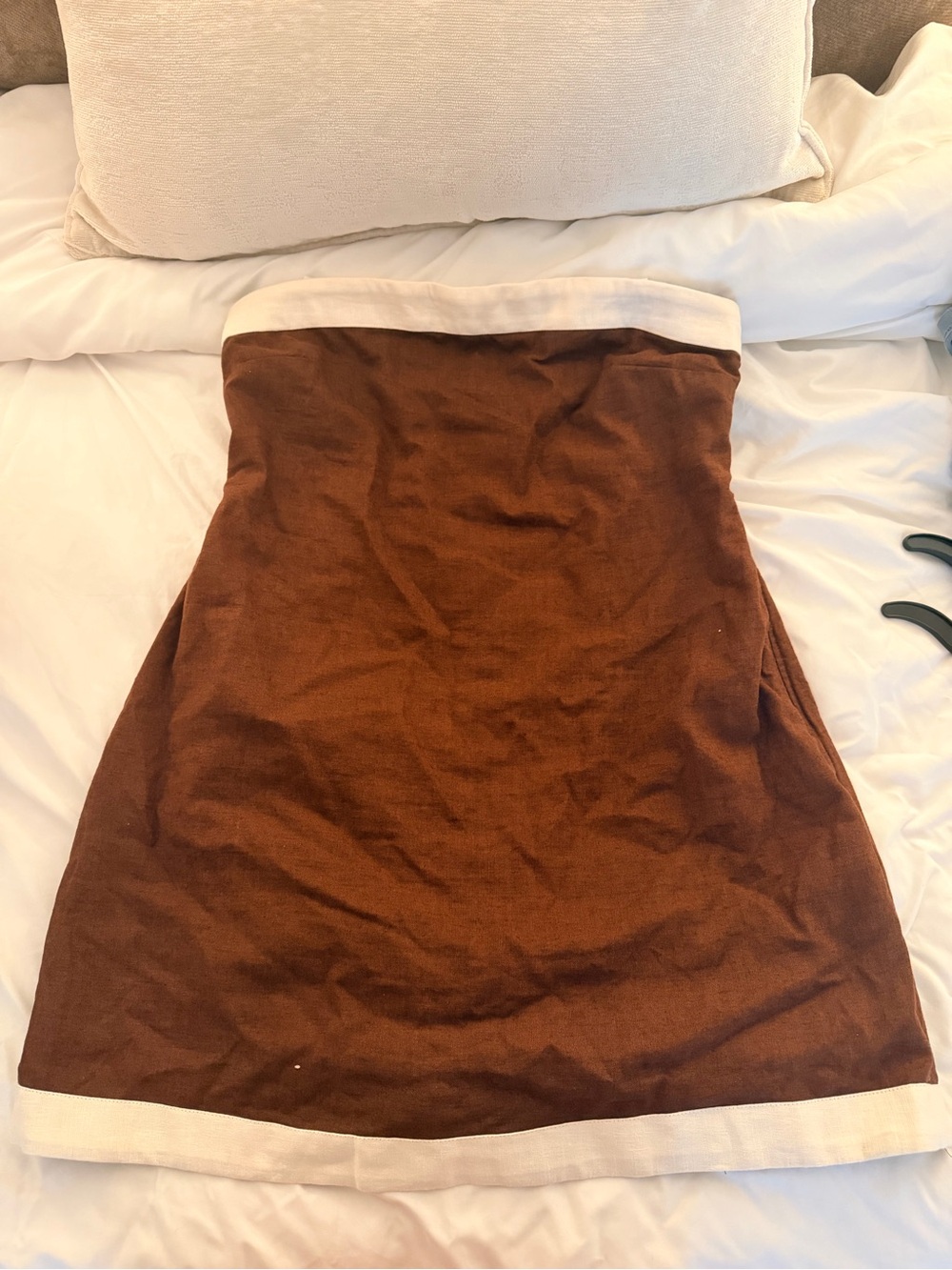 Abercrombie Brown Strapless (straps included) Dress/ Skort. Never Worn